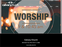 Tablet Screenshot of calvary.tv