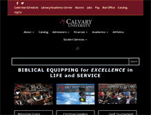 Tablet Screenshot of calvary.edu